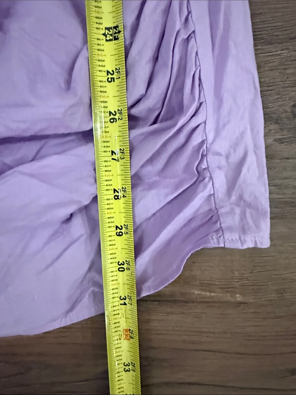 Strut & Bolt Puff-Sleeve Lavender Mini Dress with Draped Skirt Size Medium